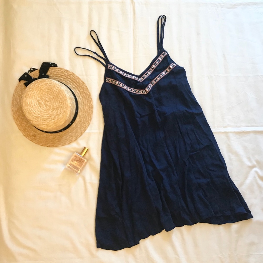 NWOT Navy Slip Dress